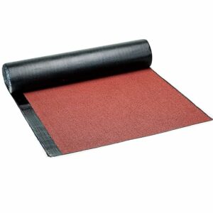 tela asfaltica de granulos minerales color rojo